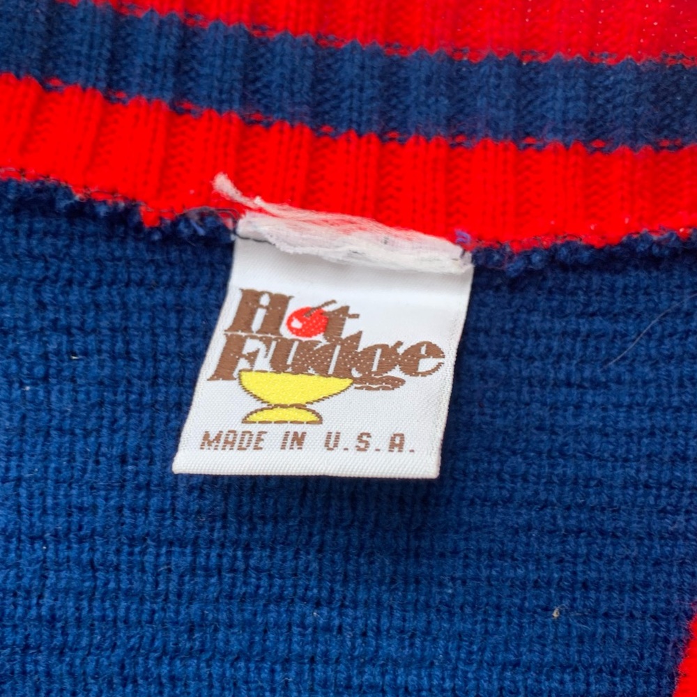 Vintage 70’s Hot Fudge Made in USA Argyle Button Down Cardigan - Picture 3 of 7